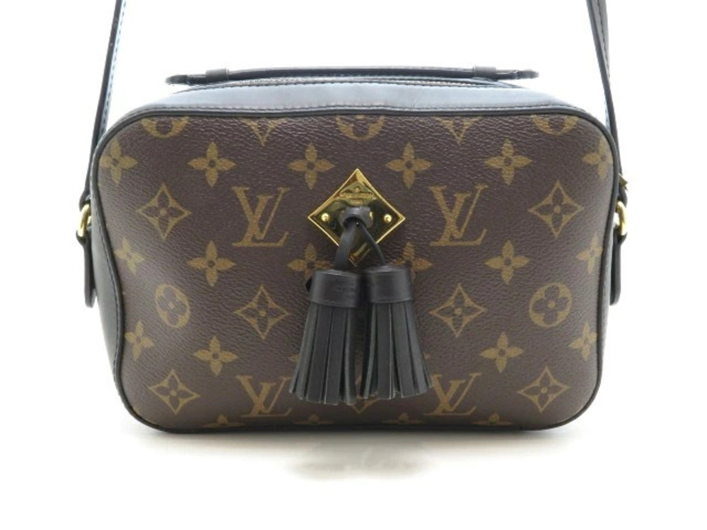 LOUIS VUITTON Shoulder Bag Saintonge Monogram Noir Black